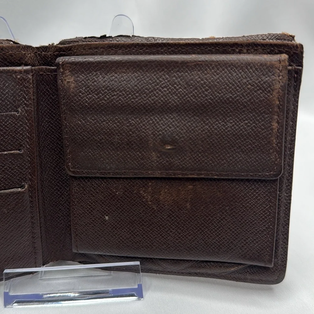 Louis Vuitton Ebene Damier Bi-Fold Marco Wallet Brown | Men’s | Pre-Owned |